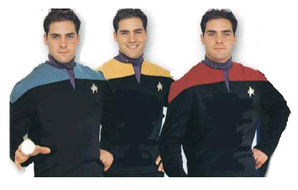 Star Trek Voyager Deluxe Gold L Adult