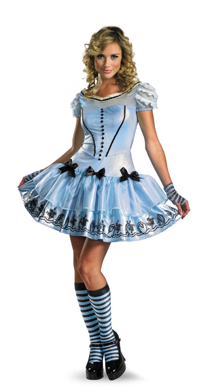Alice in Wonderland Alice Blue Adult Sassy Dress *IN STOCK* - Click Image to Close