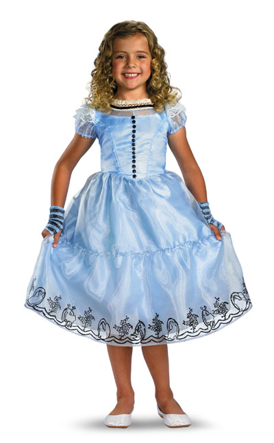 Alice in Wonderland Alice Blue Child Deluxe Dress IN STOCK - Click Image to Close