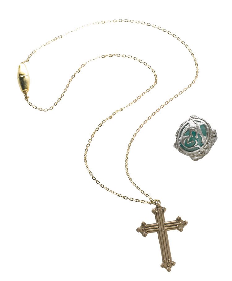 Pirates of the Caribbean Angelica Cross Necklace & Ring