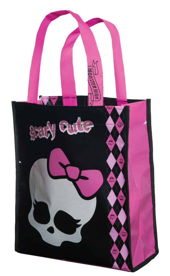 MONSTER HIGH Trick or Treat TOTE BAG 9" x 12" x 4"