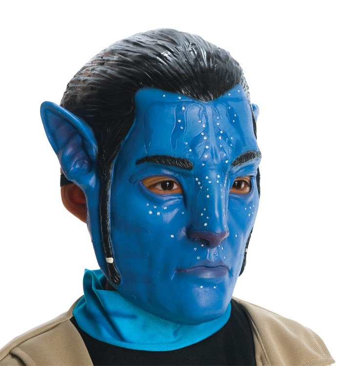 AVATAR Movie Jake Sully 3/4 Vinyl Child mask **IN STOCK** - Click Image to Close