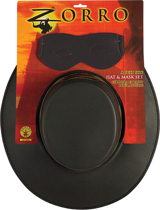 Zorro™ Adult Hat and Eye Mask