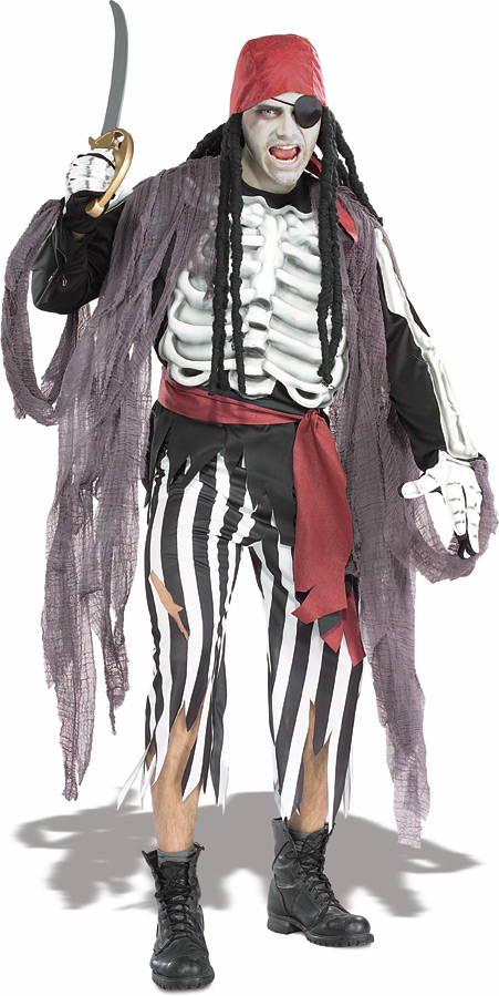 Pirate of the Caribbean Ghostship Costume Size STD, XL