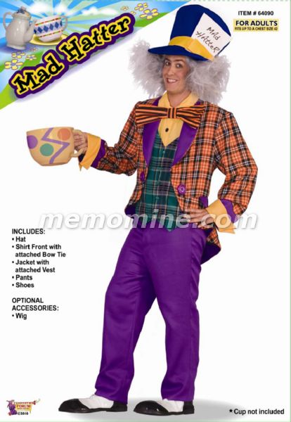 Classic Electric Mad Hatter Adult Costume *IN STOCK*