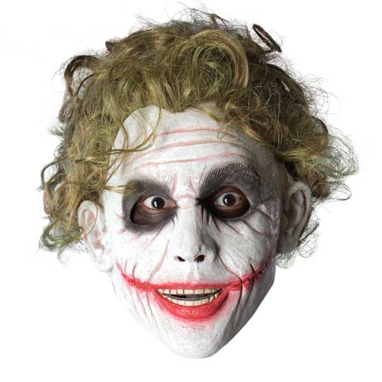 Dark Knight Joker Adult Latex Mask Heath Ledger