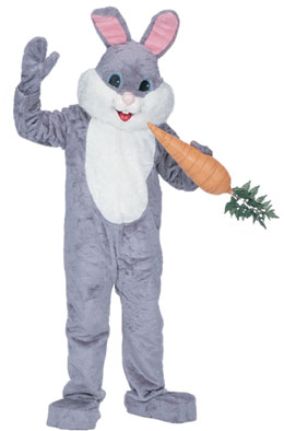 Grey Premium Bunny Mascot