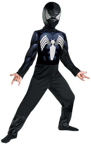 Spider-Man Classic Child Costume Black TODD, S, M