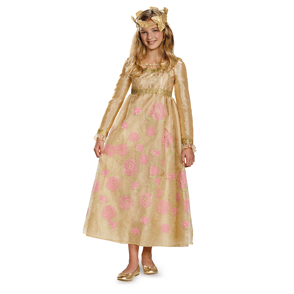 Maleficent Aurora Coronation Gown Child Prestige Costume