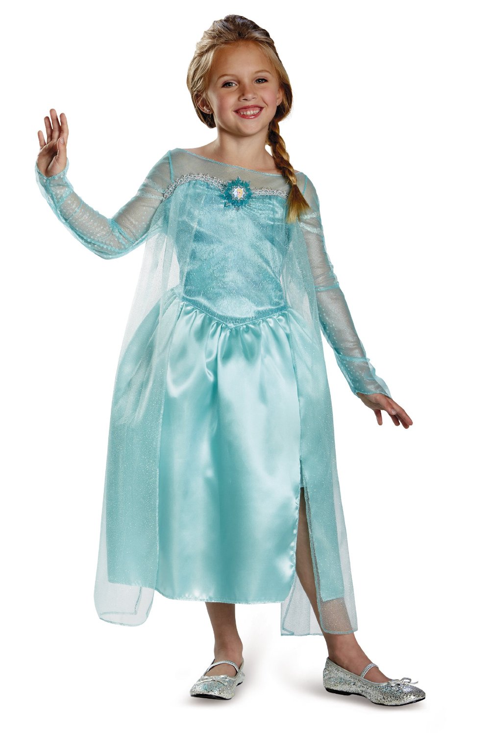 Frozen Elsa Snow Queen Gown Classic Girls Costume