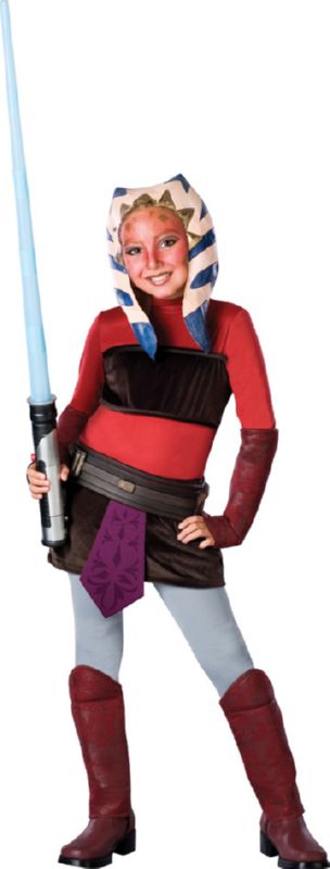 Star Wars Ahsoka Deluxe Child Costume S-M-L Clone Wars