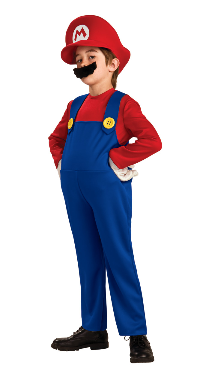 Super Mario Mario Deluxe Child Costume TODD, S, M