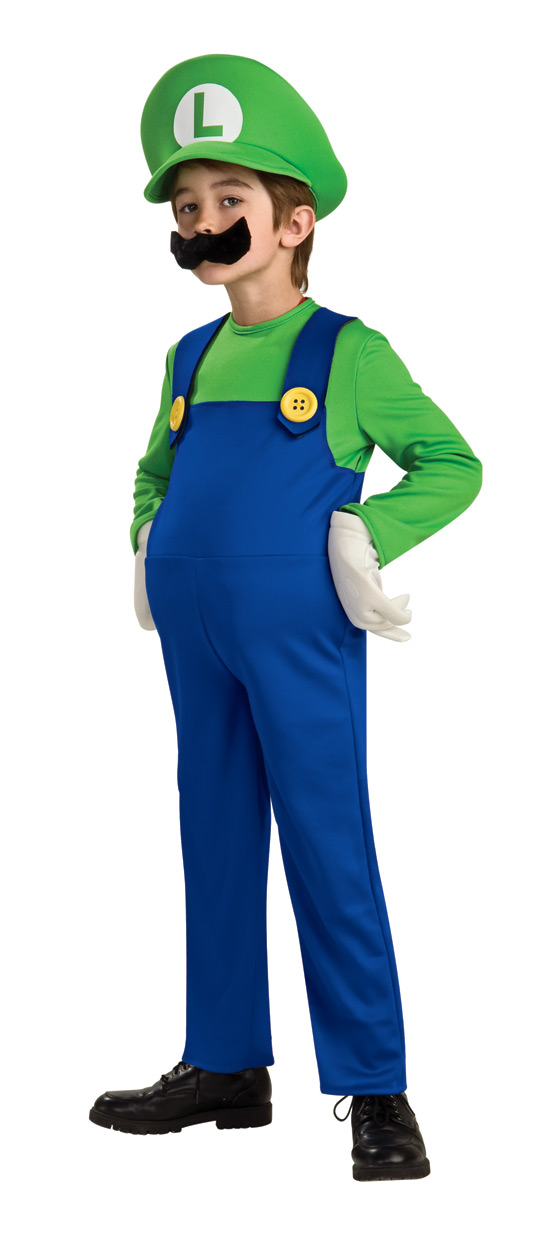 Super Mario Luigi Deluxe Child Costume TODD, S, M