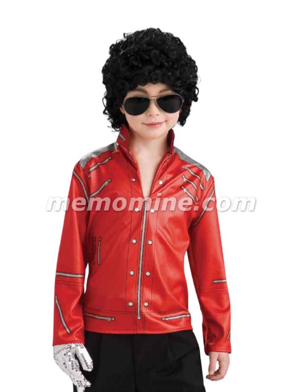 Michael Jackson Child RED ZIPPER JACKET