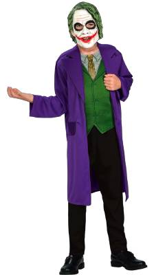 Dark Knight Joker Tween Size Costume