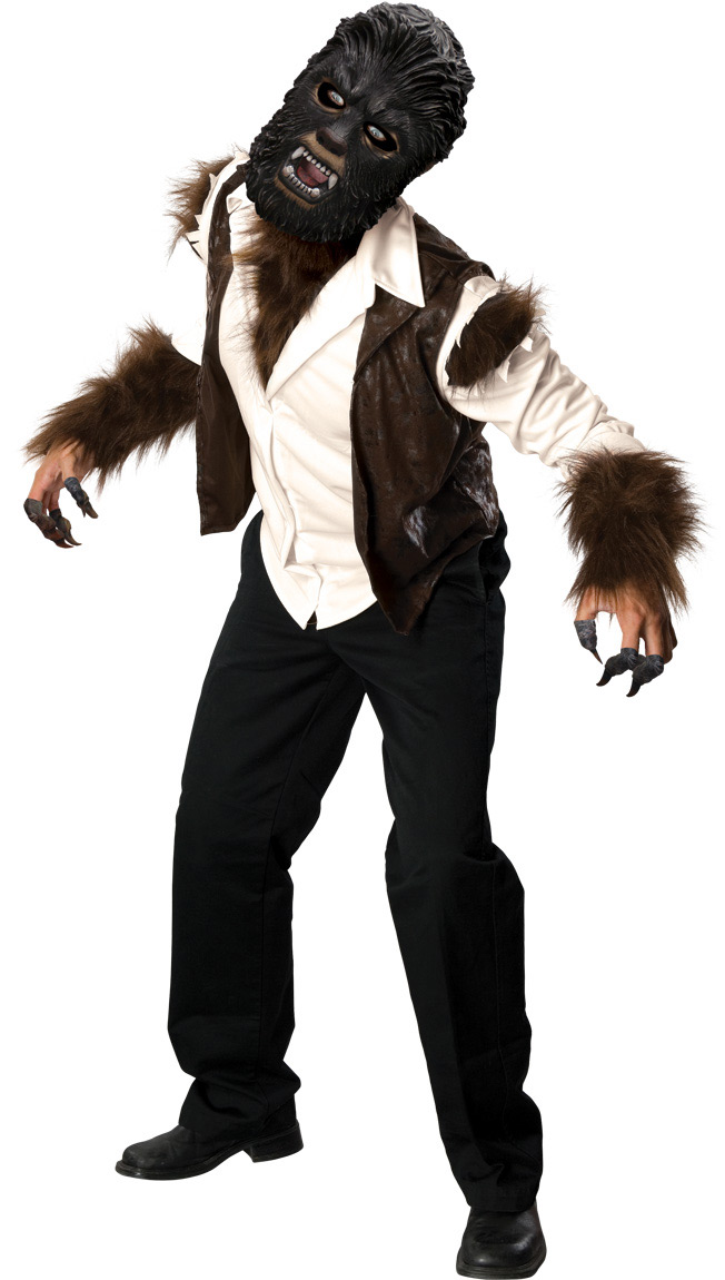 Wolfman Adult Deluxe Costume STD, XL - Click Image to Close