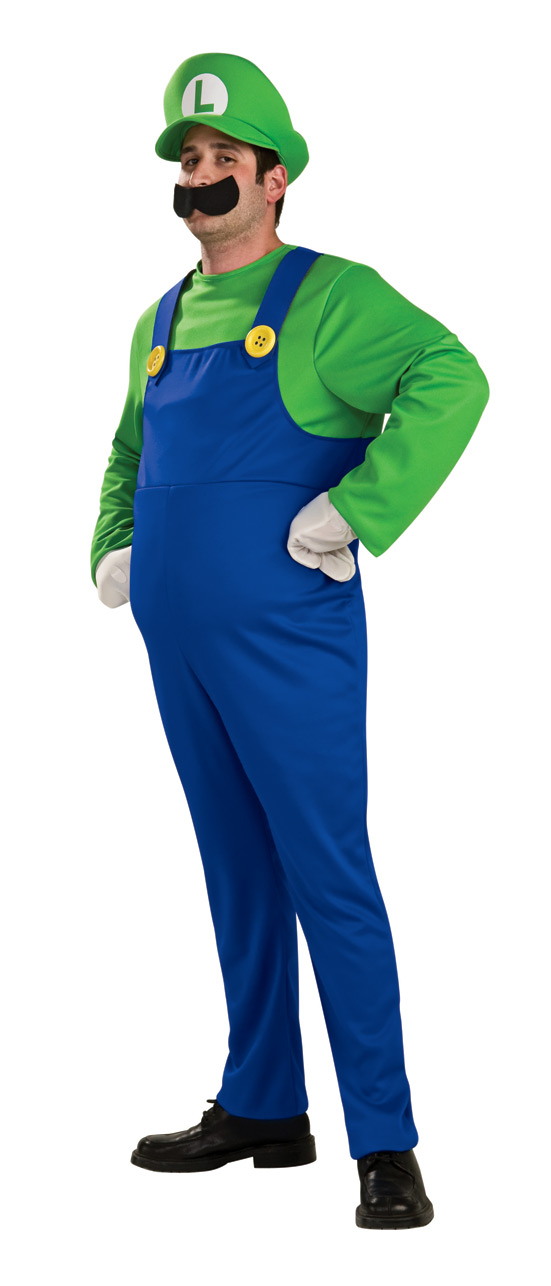 Super Mario Luigi Deluxe Adult Costume S, M, L