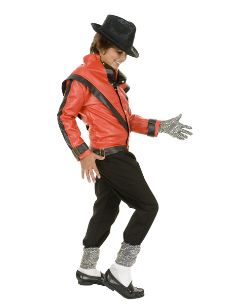 Michael Jackson Child Red Thriller Leather Like Jacket