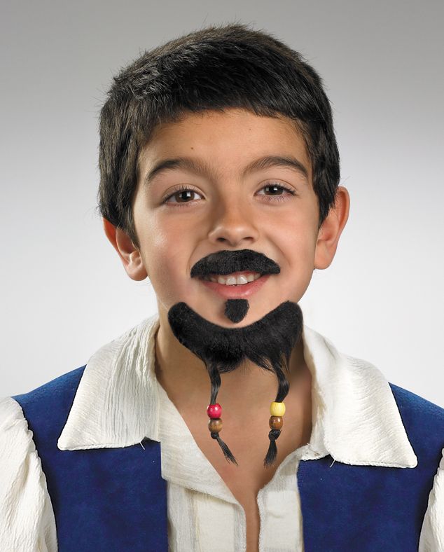 Disney Pirate Goatee and Mustache Child