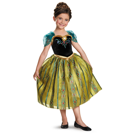 Frozen Anna Deluxe Coronation Gown Girls Costume Size 7-8