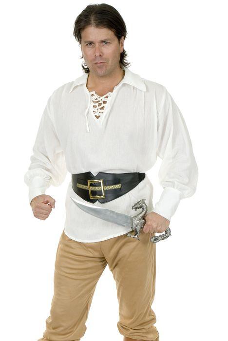 Pirate Shirt Buccaneer - Gauze ( Unisex ) **IN STOCK** - Click Image to Close