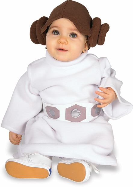 Princess Leia™ Costume Star Wars Size NWBN, INFT, TODD - Click Image to Close