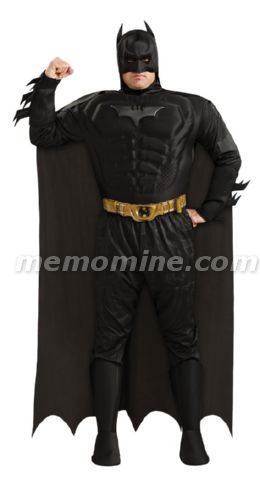 Dark Knight Batman Adult Deluxe Costume Plus Size - Click Image to Close