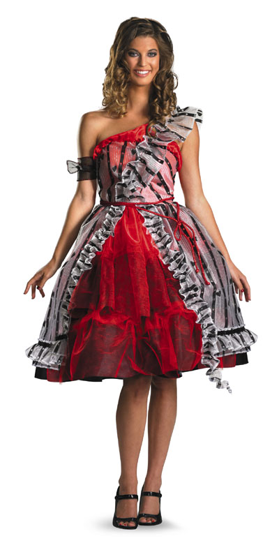 Alice in Wonderland Alice Red Court Dress Costume IN STOCK - Click Image to Close