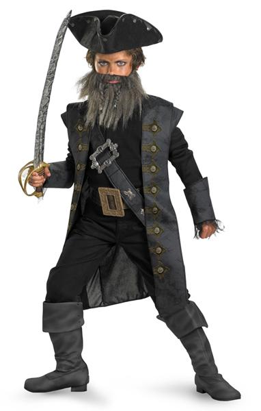 Pirates of the Caribbean Blackbeard Deluxe Child Costume - Click Image to Close