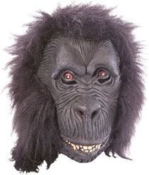 Gorilla Mask with hair - Click Image to Close