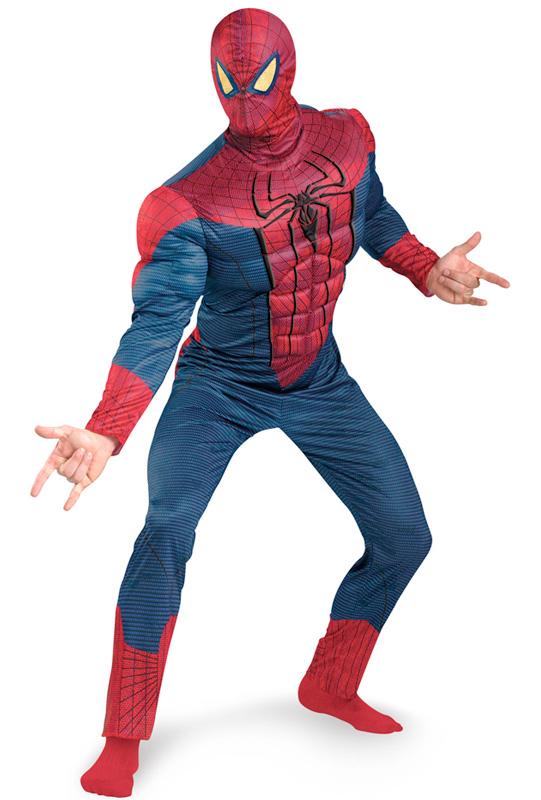 Amazing Spider-Man Adult Classic Muscle Costumes XL (42-46) - Click Image to Close