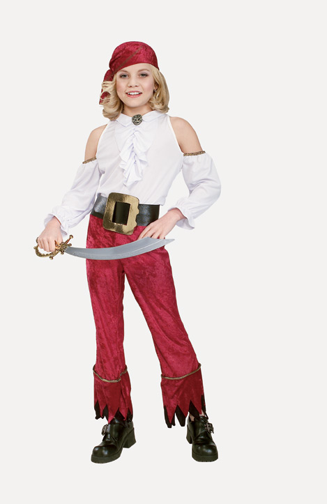 Tween Pirate Girl Costume - Click Image to Close