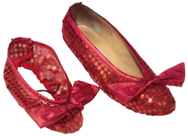Wizard of Oz Adult Sequin Shoe Cover - Click Image to Close