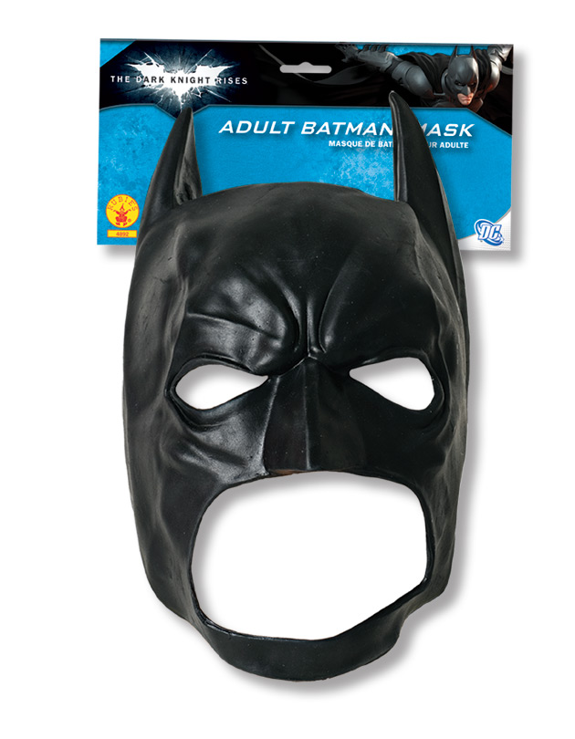 Batman The Dark Knight Rises Batman Adult 3/4 Vinyl Mask - Click Image to Close
