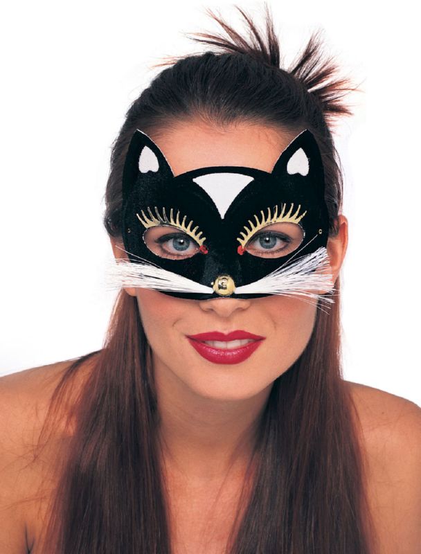 Black Kitty Eyemask - Click Image to Close