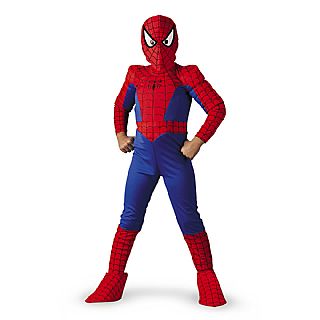 Spider-Man Child Deluxe Muscle Costume S,M,L - Click Image to Close