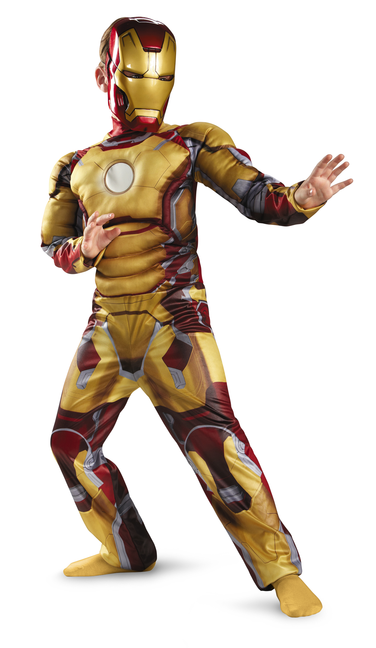 Iron Man 3 Mark 42 Classic Muscle Child Costume - Click Image to Close