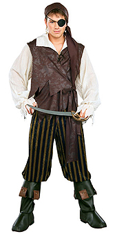 Pirates of Caribbean Adult Costume Size STD - Click Image to Close