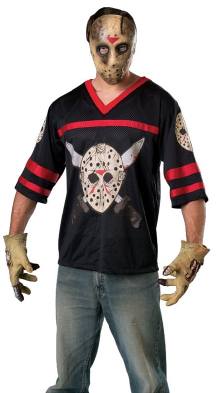 Friday the 13th Jason™ Teen Hockey Jersey & Eva Mask 34-36 - Click Image to Close