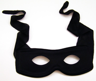 Lone Ranger inspired Black Eye Mask - Click Image to Close