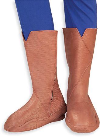 Superman Deluxe Latex Boot Tops - Click Image to Close