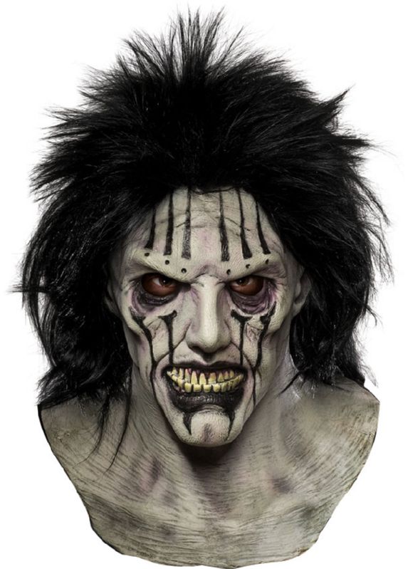 Death Metal Overhead Dlx Latex Mask with Hair