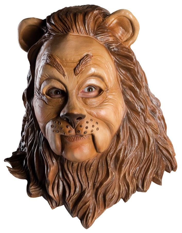Wizard of Oz Cowardly Lion Deluxe Adult Mask - Click Image to Close