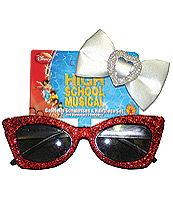 High School Musical Gabreilla Sunglasses & Hairpiece - Click Image to Close
