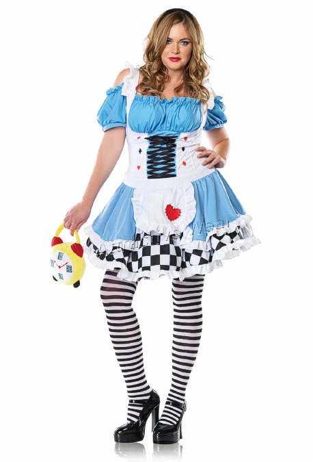 ALICE Miss Wonderland COSTUME Size 1X-2X, 3X-4X **In Stock**