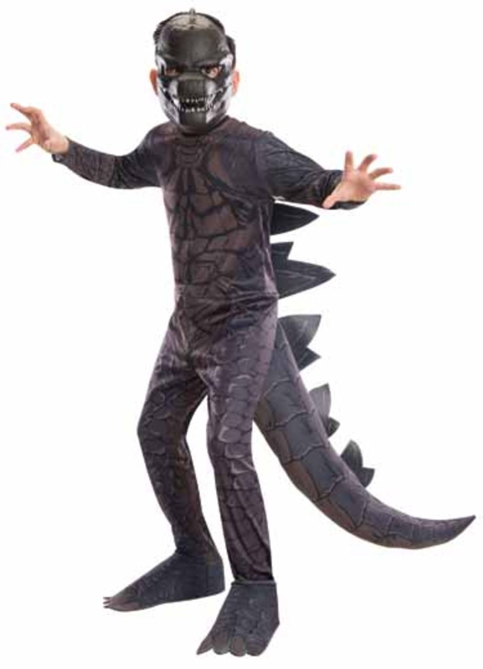 Godzilla Child Costume w/ Stuffable Tail for 3D Effect - Click Image to Close