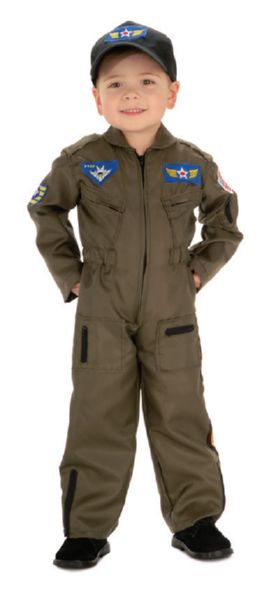 Child Air Force Fighter Pilot Costume S M L