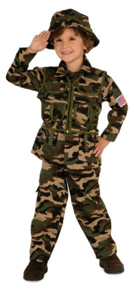 Child Special Forces / Jungle Camo Costume Todd S M L