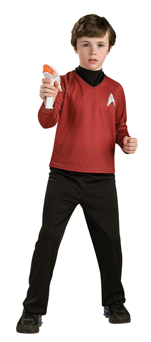STAR TREK MOVIE CHILD Red Deluxe Shirt S, M, L - Click Image to Close