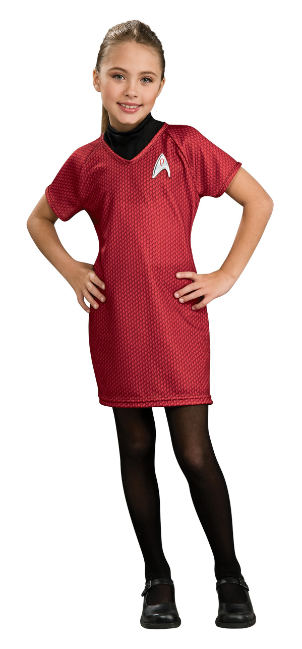 STAR TREK MOVIE CHILD Red Deluxe Dress S, M,L - Click Image to Close